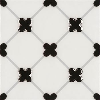 RICCO NEGRO S06 Decoración de Porcelana de Cerámica