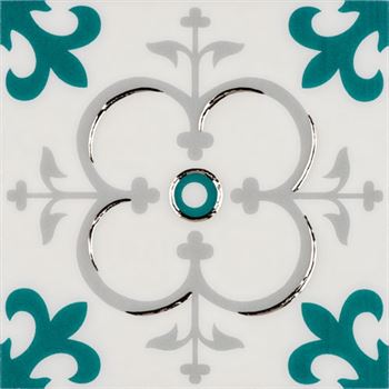 RICCO TURQUOISE T04 Céramique Porcelaine Decor