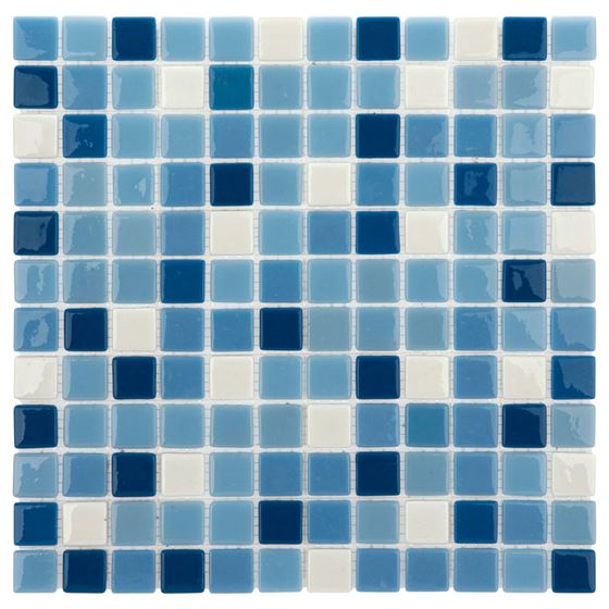 Mosaïque en verre de piscine BP-124 (25mm)