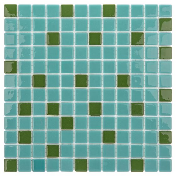 Mosaïque en verre de piscine BP-132 (25mm)