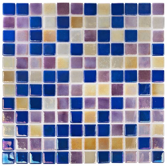 Mosaïque en verre de piscine BP-210 (25mm)