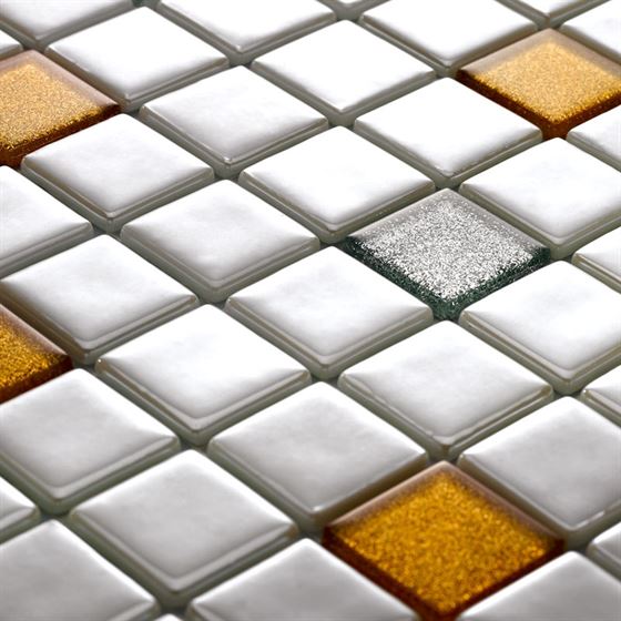 Millenium Silvery Glass Mosaic / T-2284 Mercan