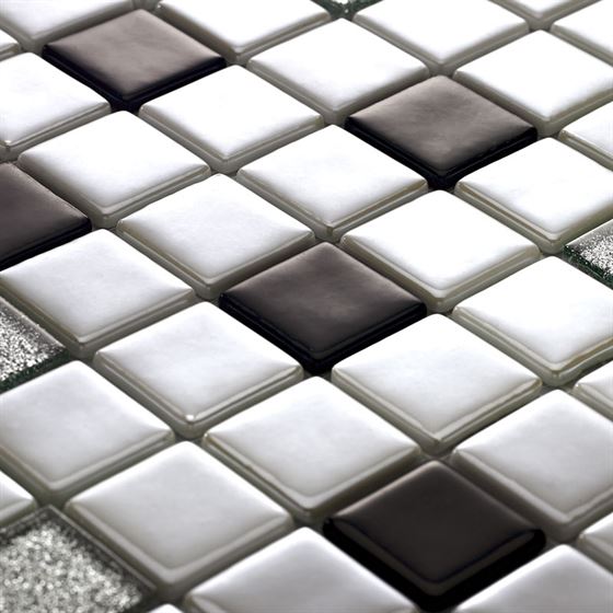 Millenium Silvery Glass Mosaic / T-2290 Amanos