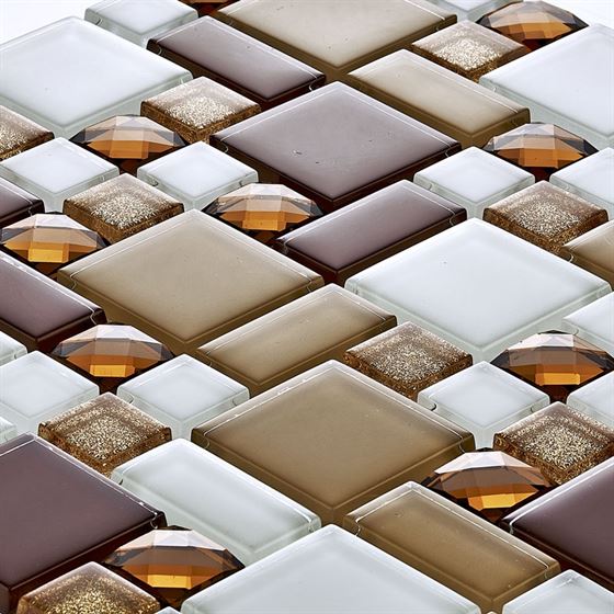 TENLight Crystal Glass Mosaic D-011 Topaz